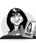 caricatura Diana Conti